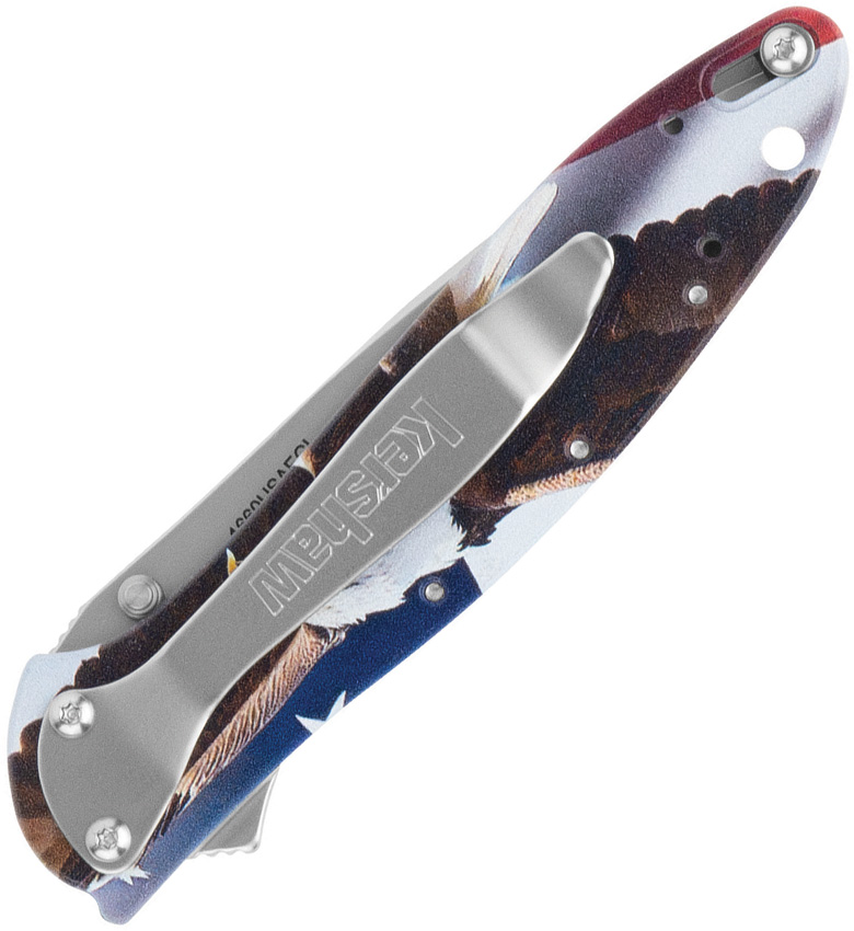 Navaja Kershaw Leek Linerlock A/O Eagle 1660Usaegl - Image 2