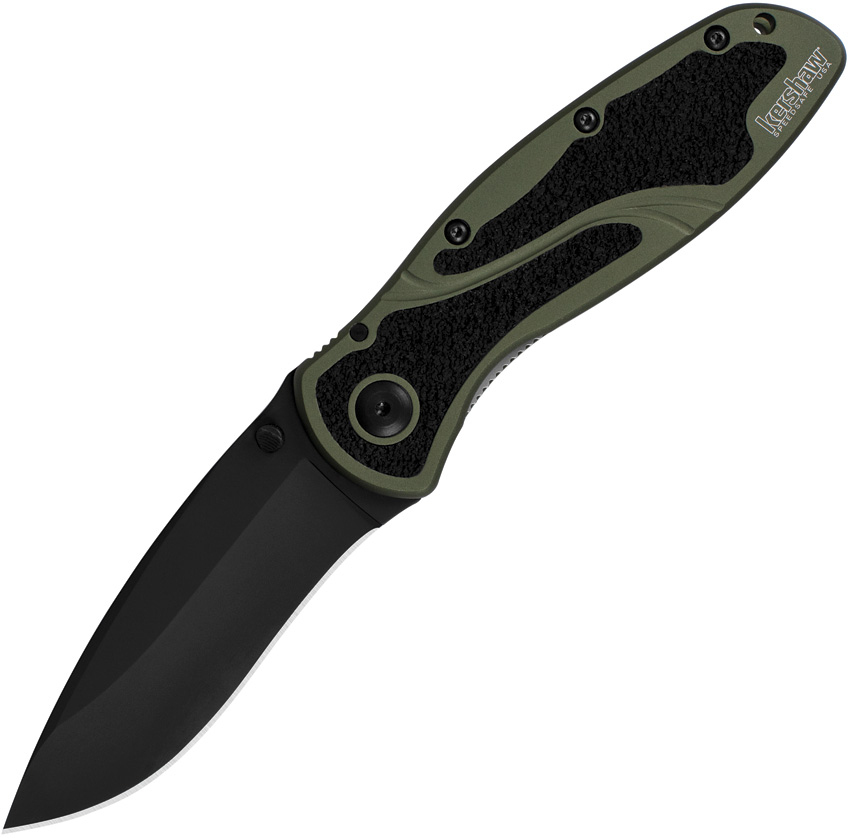 Navaja Kershaw Blur Linerlock A/O Grn Second 1670Olblkb