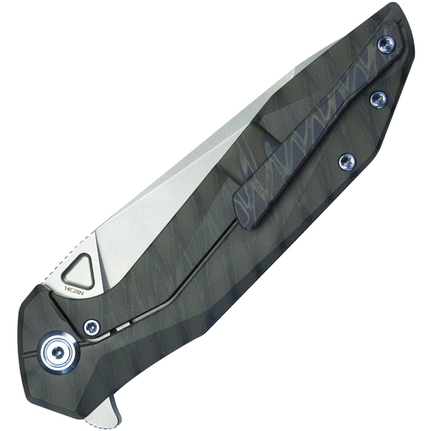 Navaja KB Knives Nova Framelock Flame Titanium Kb235G - Image 2