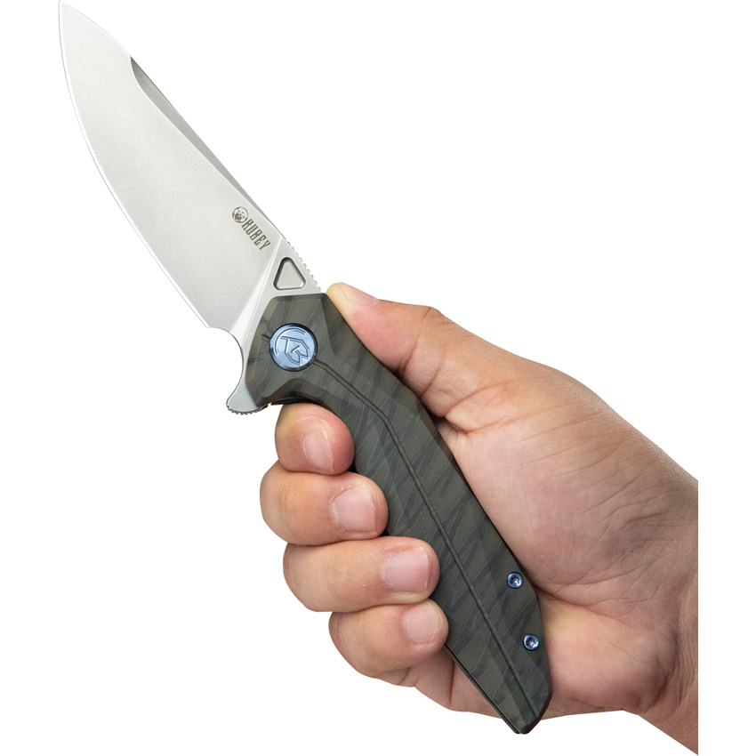 Navaja KB Knives Nova Framelock Flame Titanium Kb235G - Image 5