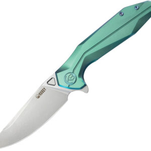 Navaja KB Knives Nova Framelock Green Titanium Kb235H