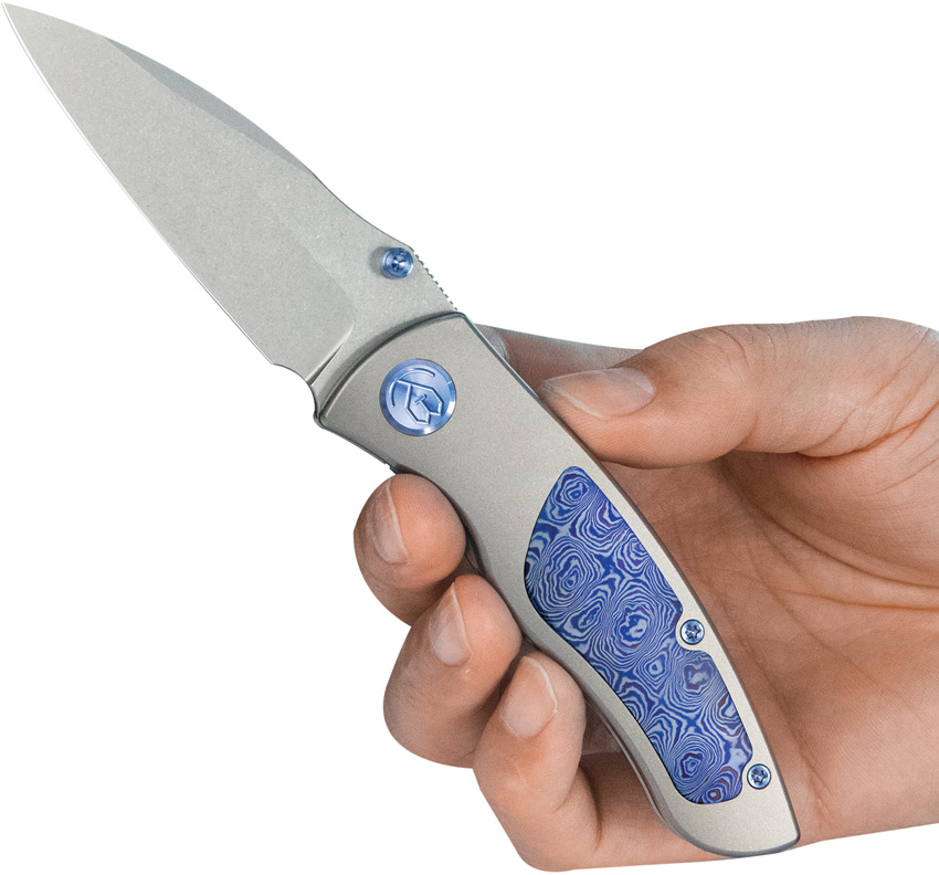 Navaja KB Knives Vertigo Framelock Timascus Kb258D - Image 4