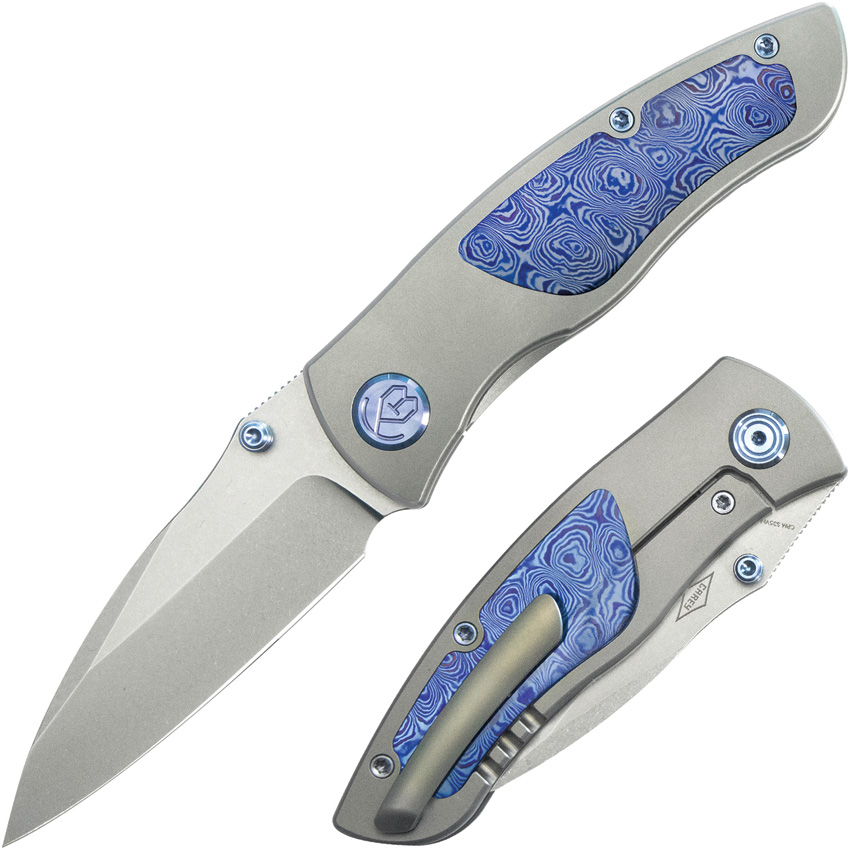 Navaja KB Knives Vertigo Framelock Timascus Kb258D - Image 8