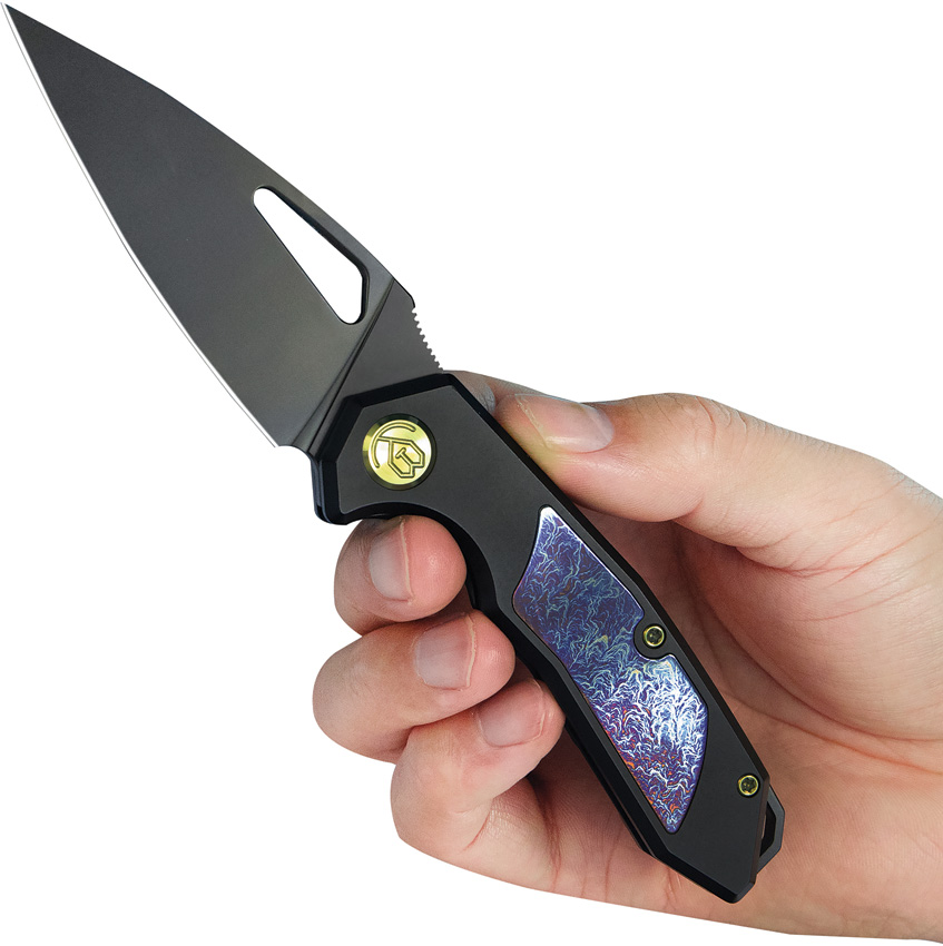 Navaja KB Knives Coeus Framelock Black Ti Kb286B - Image 4