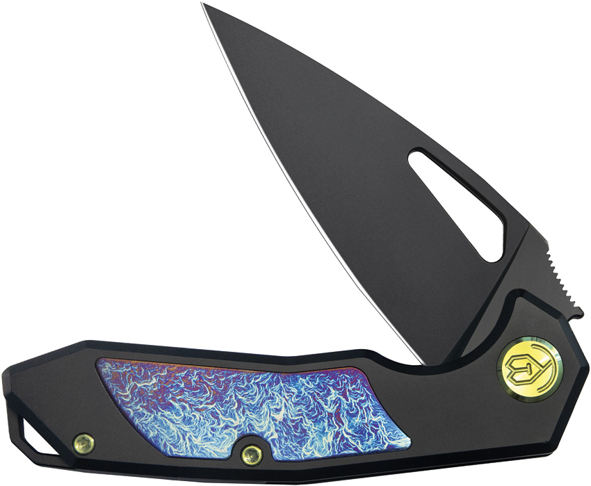 Navaja KB Knives Coeus Framelock Black Ti Kb286B - Image 5