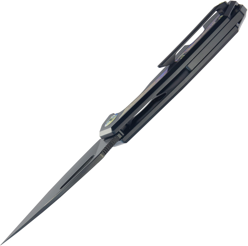 Navaja KB Knives Coeus Framelock Black Ti Kb286B - Image 6