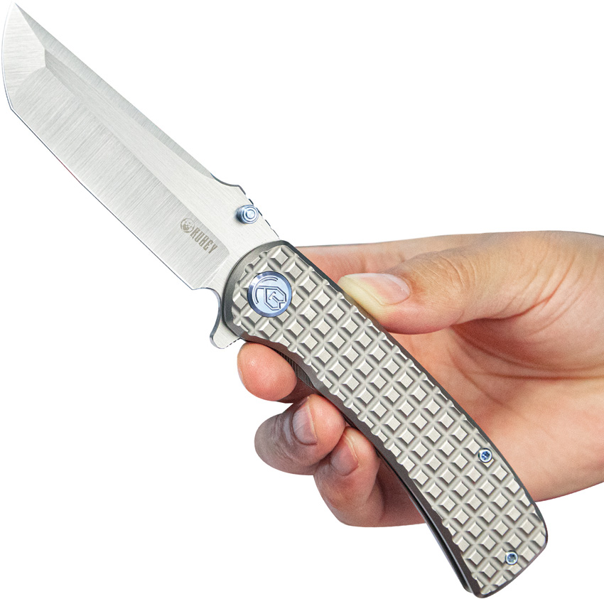 Navaja KB Knives Interflow Framelock Ti Gray Kb294A - Image 5