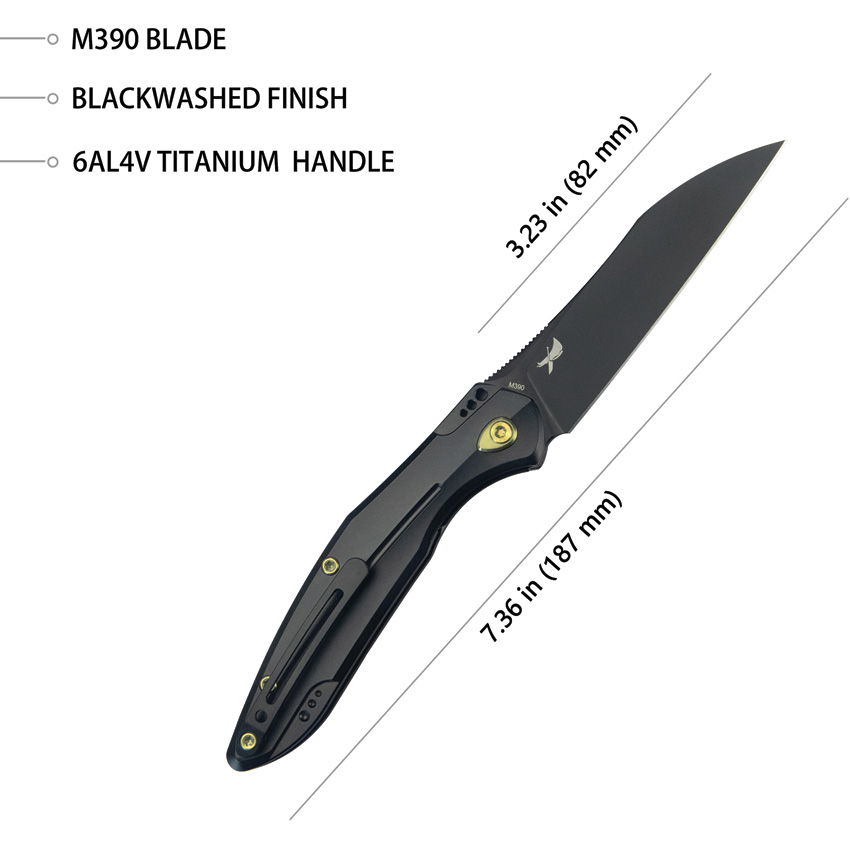 Navaja KB Knives Barracuda Linerlock Black Kb299B - Image 3