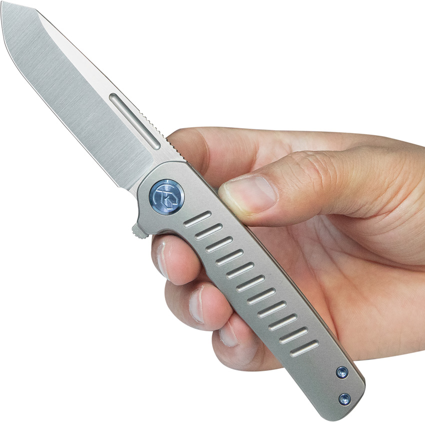 Navaja KB Knives Steelhead Linerlock Gray Ti Kb315A - Image 4