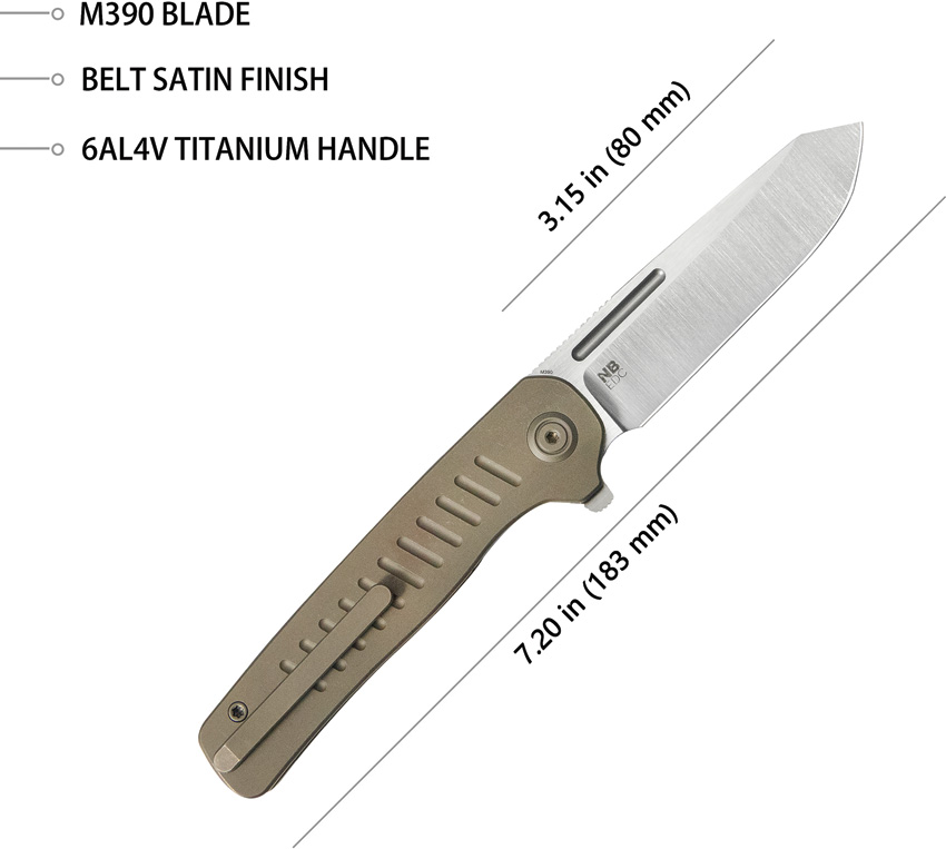 Navaja KB Knives Steelhead Linerlock Bronze Kb315D - Image 3