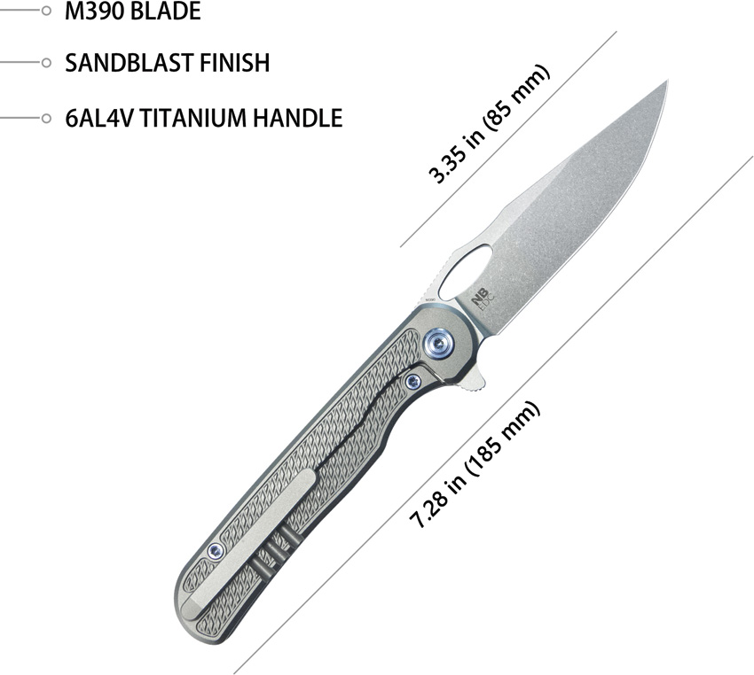 Navaja KB Knives Hydro Framelock Gray Kb323A - Image 3