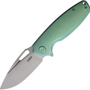 Navaja KB Knives Tityus Framelock Green Ti Kb360B