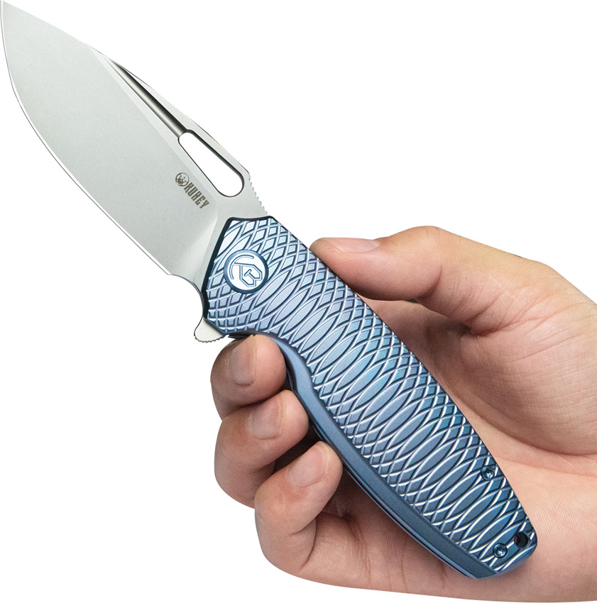 Navaja KB Knives Tityus Framelock Blue Ti Kb360F - Image 4