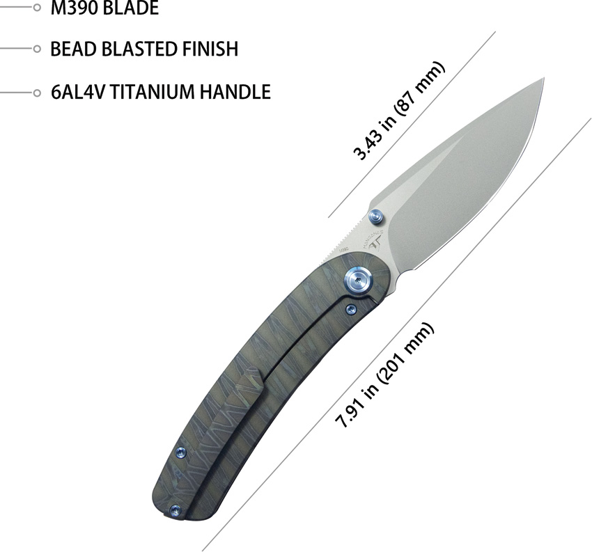Navaja KB Knives Momentum Framelock Flame Ti Kb386C - Image 3