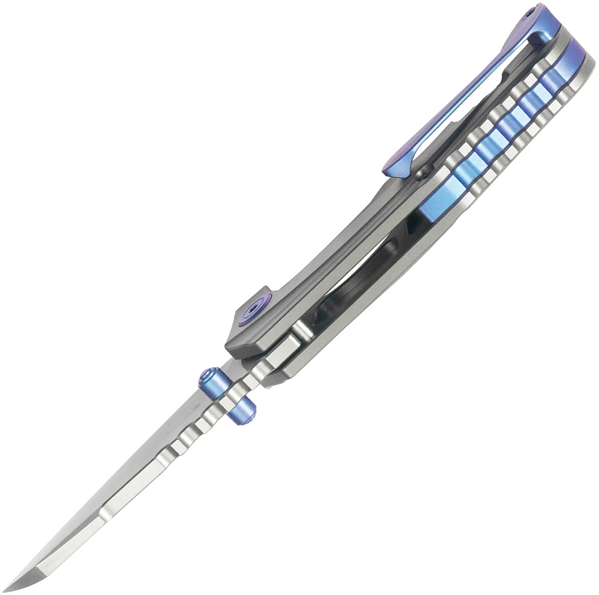 Navaja KB Knives Steeltle Framelock Gray Ti Kb390A - Image 6