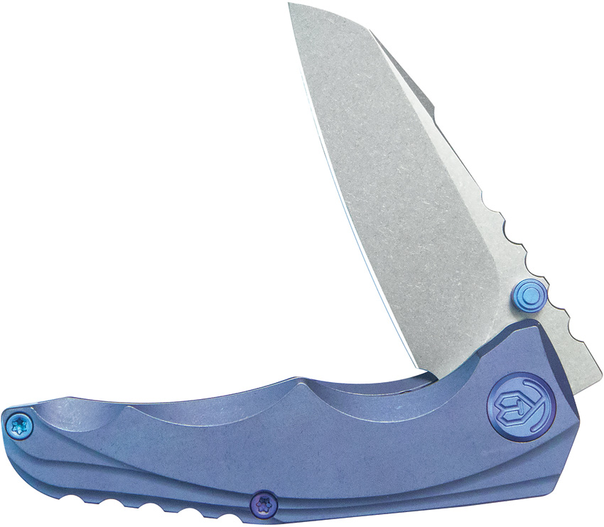 Navaja KB Knives Steeltle Framelock Blue Ti Kb390C - Image 5