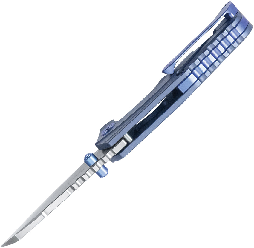 Navaja KB Knives Steeltle Framelock Blue Ti Kb390C - Image 6