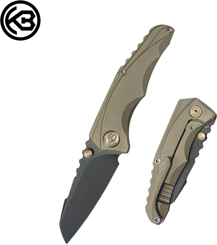 Navaja KB Knives Steeltle Framelock Bronze Ti Kb390D - Image 8