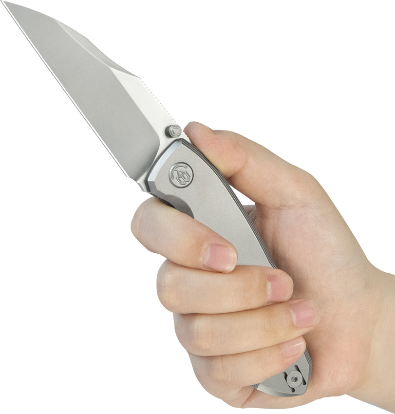 Navaja KB Knives Mantra Framelock Gray Ti Kb459A - Image 4