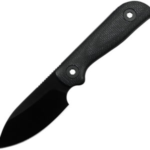 Navaja Kunwu Knives Stiffy P Fixed Blade Dlc Black F705Bk-3