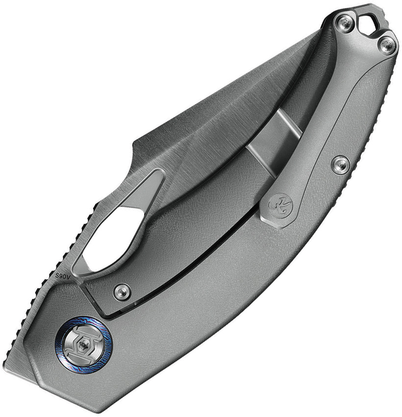 Navaja Kunwu Knives Poon Padre Framelock Op K706To-T2A - Image 2