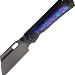 Navaja Kunwu Knives Cochise Framelock Timascus K711T-R2-Tm