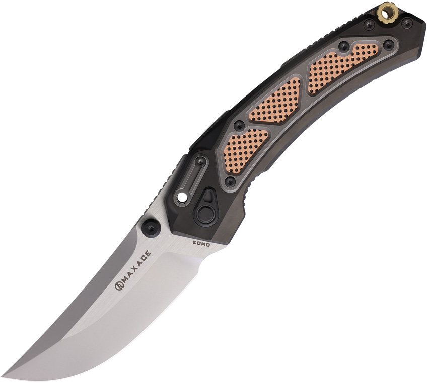 Navaja Maxace Blacklight 01 Framelock Brass Om02-1-B