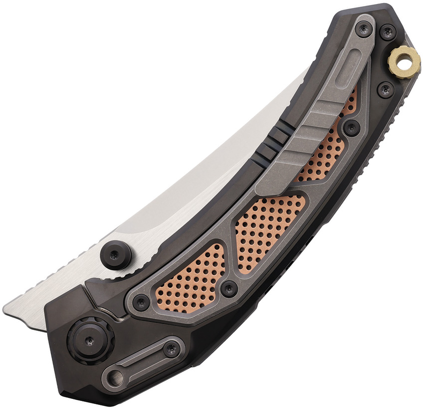 Navaja Maxace Blacklight 01 Framelock Brass Om02-1-B - Image 2