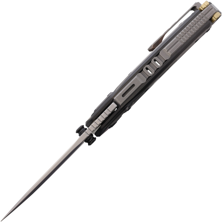 Navaja Maxace Blacklight 01 Framelock Brass Om02-1-B - Image 4
