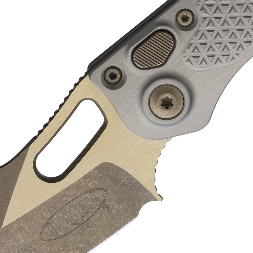 Navaja Automática Microtech Auto Stitch S/E Button Lock Ap 169-13Ttapnc - Image 2