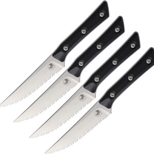 Set De Cuchillos Microtech Steak Knife Set Black 3600-12Setbk