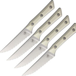 Set De Cuchillos Microtech Steak Knife Set Ivory 3600-12Setiv