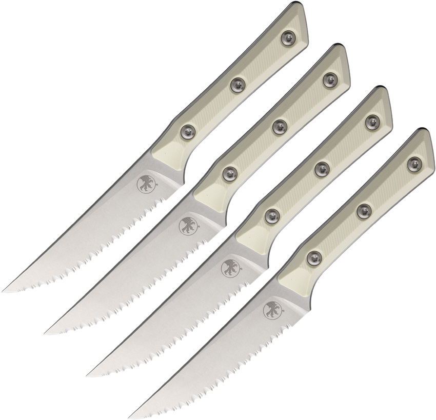 Set De Cuchillos Microtech Steak Knife Set Ivory 3600-12Setiv