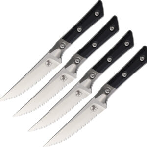 Set De Cuchillos Microtech Steak Knife Set Black 3600B-12Setbk