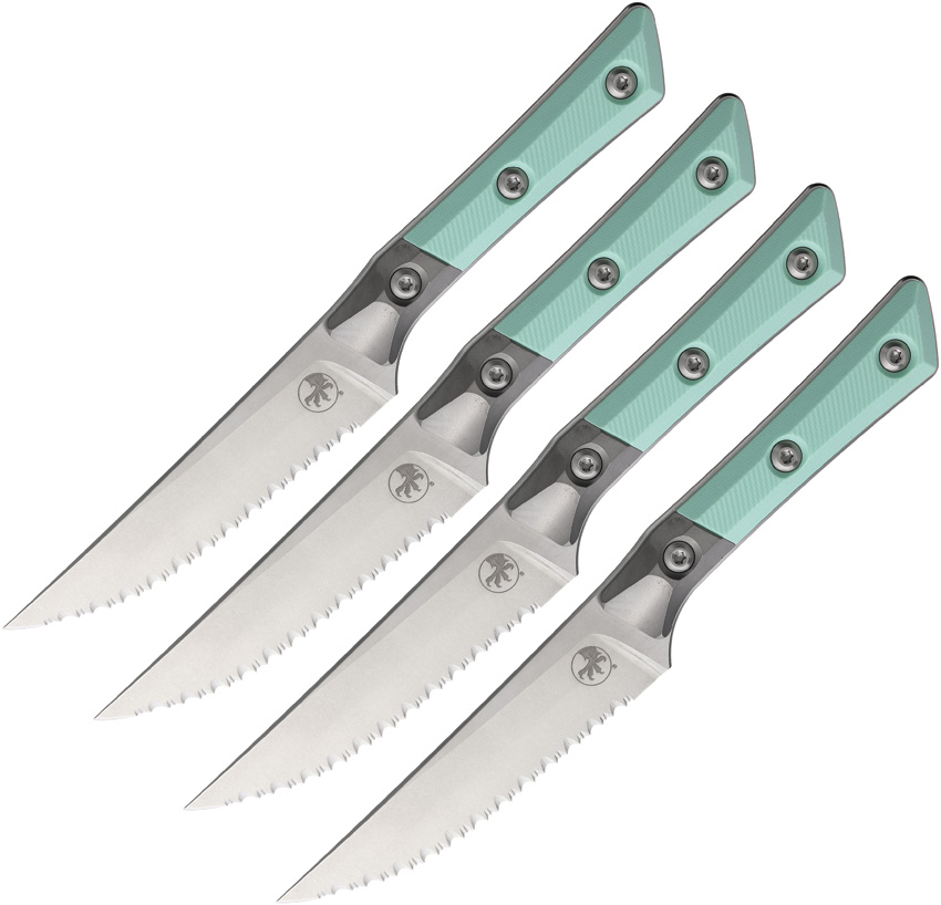 Set De Cuchillos Microtech Steak Knife Set Blue 3600B-12Setca