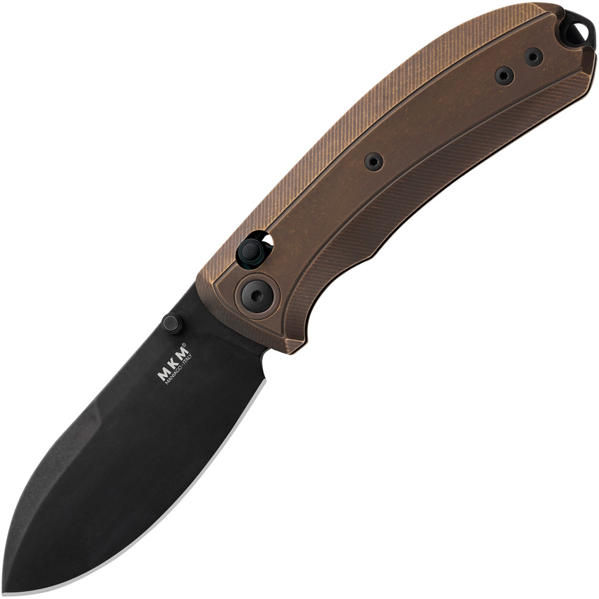 Navaja MKM-Maniago Knife Makers Bolero Crossbar Lock Bronze Ti Mk Bl-Tbrd