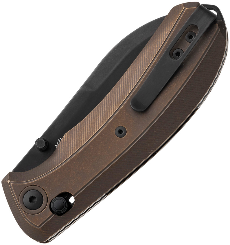 Navaja MKM-Maniago Knife Makers Bolero Crossbar Lock Bronze Ti Mk Bl-Tbrd - Image 2