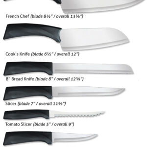 Cuchillo Rada Cutlery Anthem Oak Block Set Blk G458
