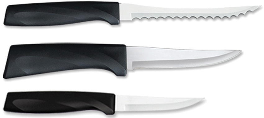 Cuchillo Rada Cutlery Slice And Pare Set Black G459
