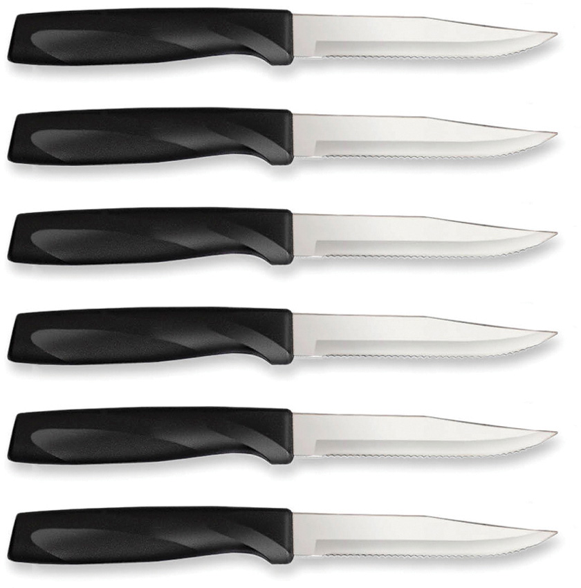 Cuchillo Rada Cutlery Anthem Serrated Steak Set Blk G46S