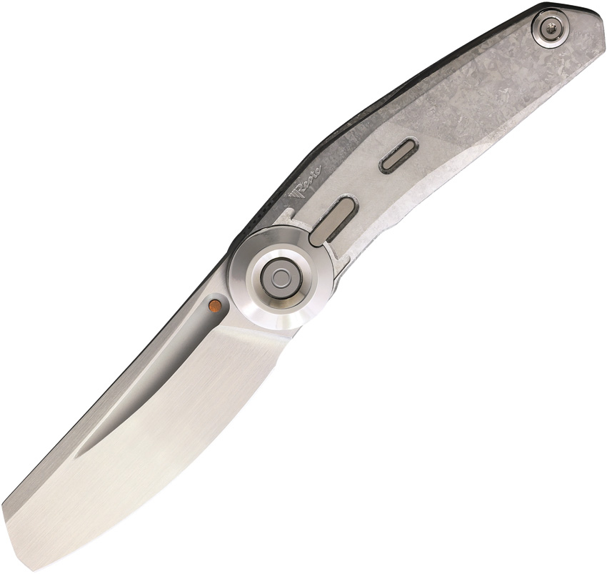 Navaja Reate Knives Vk-Clu Linerlock Gray Vk-Clu Crystalized Titanium