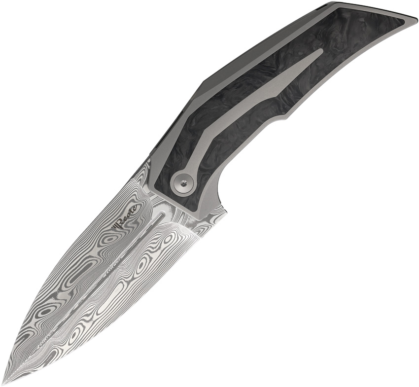 Navaja Reate Knives T4000 Framelock Dama Cf Rea247 T4000 Marble Cf
