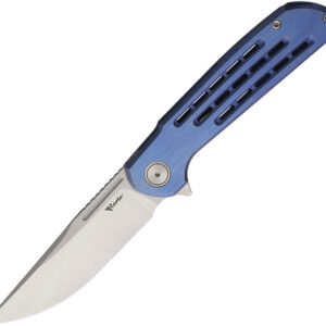 Navaja Reate Knives Remedy Framelock Blue Rea249 Ti Satin Blue