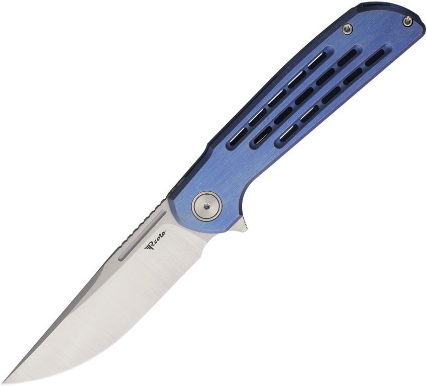 Navaja Reate Knives Remedy Framelock Blue Rea249 Ti Satin Blue