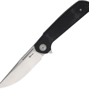 Navaja Reate Knives Remedy Framelock Black Rea251 Fatcarbon Black Satin