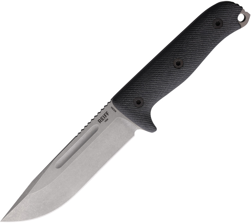Cuchillo Reiff Knives Vicon Fixed Blade Black Mic Vn119Bcmblka