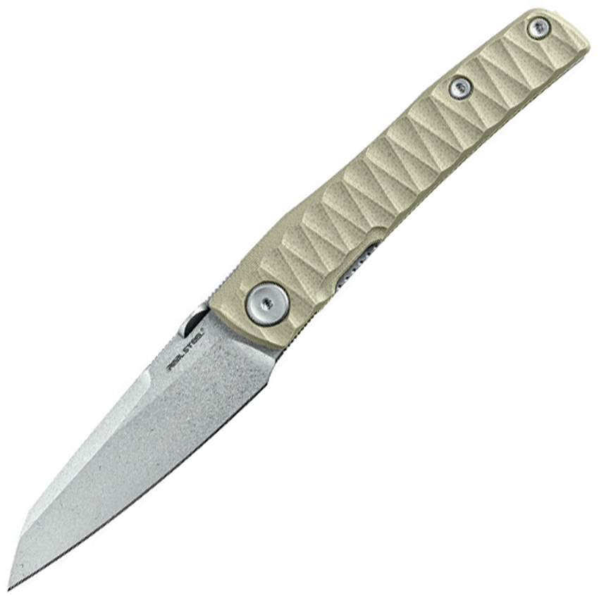 Navaja Real Steel Destra Linerlock Coyote G10 7222C