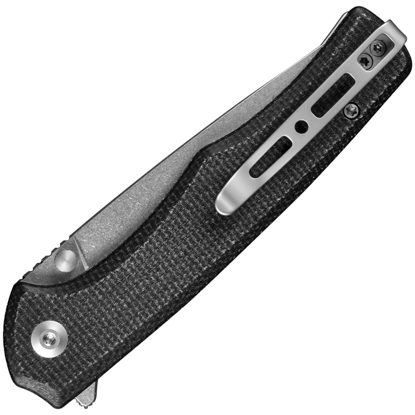Navaja SENCUT Crowley Button Lock Micarta S21012-2 - Image 2