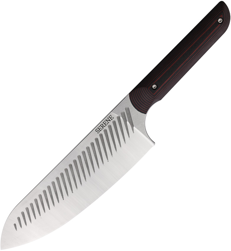Cuchillo De Chef Serene Kitchen Co. Chef's Knife Magna Cut Blk/Red Ser001 Red And Black