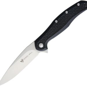 Navaja Steel Will Intrigue Mini Linerlock Black F45M-11